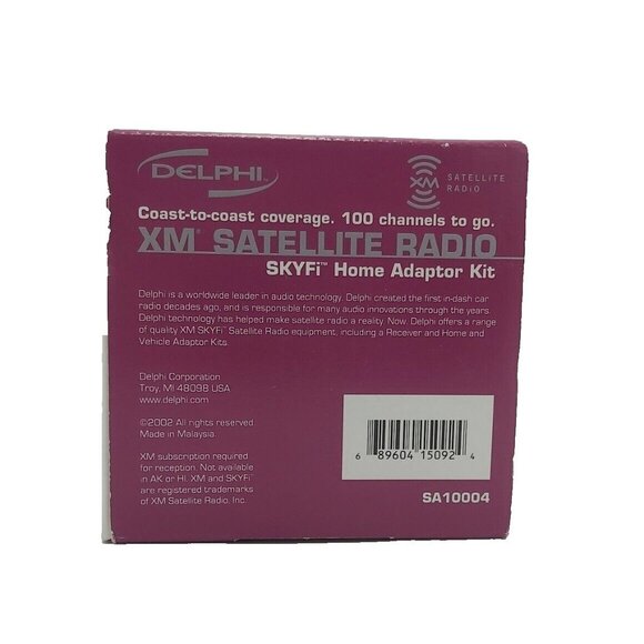 Delphi SA10004 Home Kit for SKYFi XM Satellite Radio Receiver Adapter Dock - Picture 2 of 9